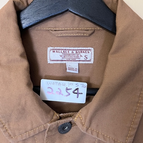 J Crew Wallace & Barnes Duck Canvas Trucker Jacket - Men's Size S - Tan - Picture 2 of 9